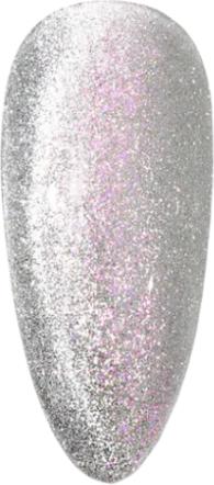 Produktbild Canni Gellack Cat Eyes Aurora Silber/Rosa Glitzer / JG02 UV/LED (Silber, Rosa, Gel-Effekt Nagellack)