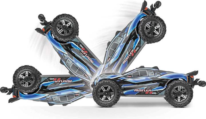 Actual product image Traxxas Rustler 4x4 Vxl HD without battery and charger (RTR Ready-to-Run)