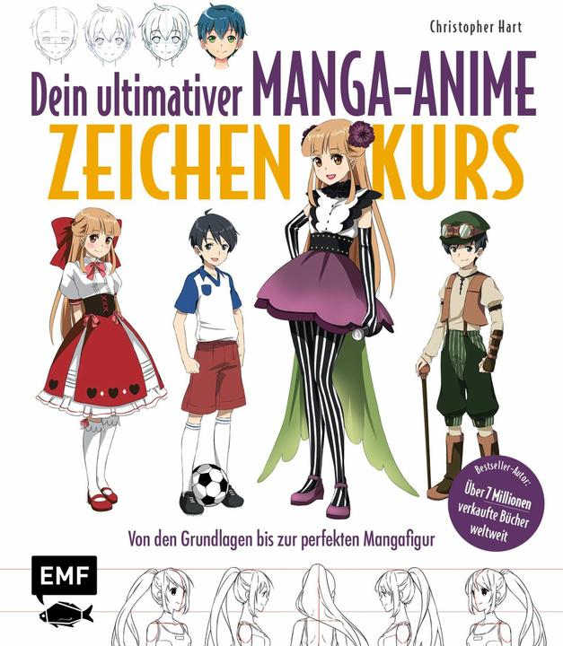 Immagine prodotto Dein ultimativer Manga-Anime-Zeichenkurs (Tedesco, Christopher Hart, 2022)