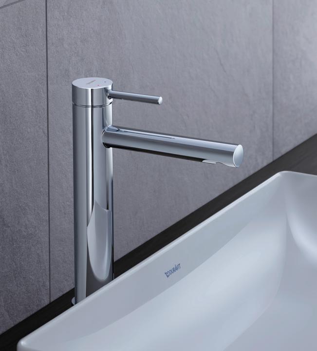 Actual product image Duravit Circle single-lever basin mixer, without pop-up waste, 160 mm projection, chrome, CE10300020