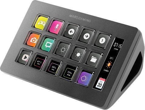 Mars Gaming Console De Streaming Stream Deck Slim Msd-One (Noir)
