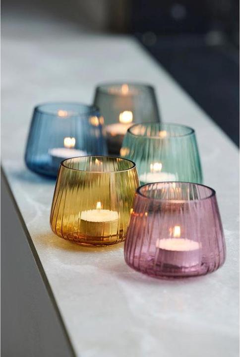 Actual product image Bitz Lantern Kusintha 2 pieces, Blue (2 x, 8.5 x 9.5 x 19.5 cm)