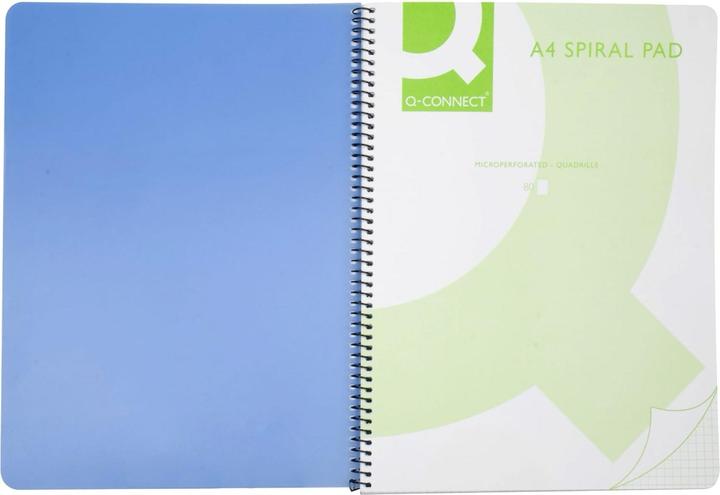 Actual product image Q-Connect Spiral magazine (A4, Checked, Hardcover)
