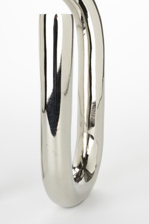 Image du produit Zuiver Porte-Bougie Tubo S Shiny Silver (16 x 10 x 18 cm)