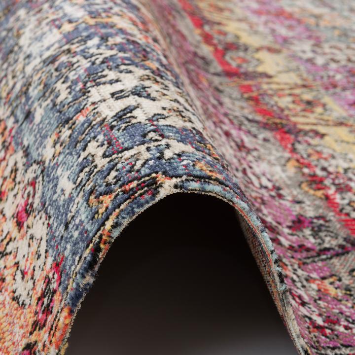 Produktbild Pergamon Kurzflor Designer Teppich Modern Vintage Orient Muster (160 x 230 cm)
