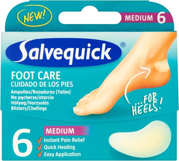 Produktbild Salvequick ister Patch Foot Care Heels Plasters Onisters And Abrasions Averages 6Pcs. (Fusspflaster)