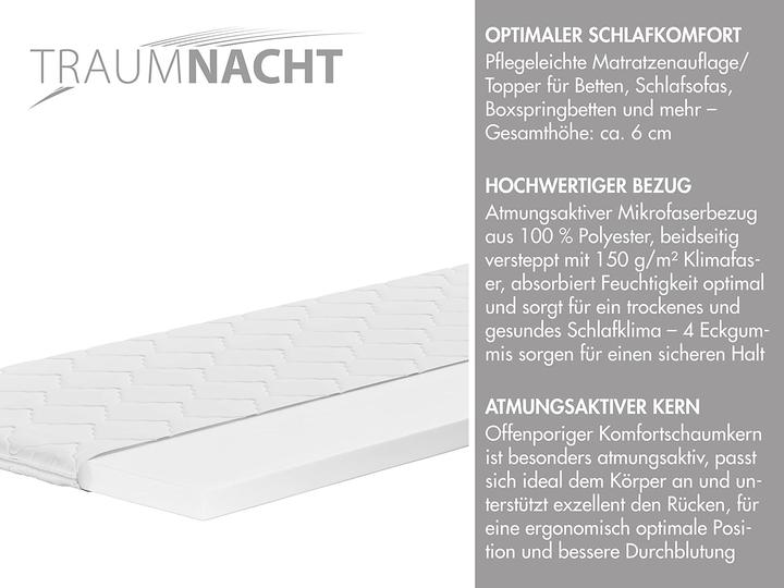 Valeurs nutritives et ingrédients Traumnacht Surmatelas (140 x 200)