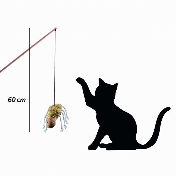 Actual product image Anijoy Tekla (Play fishing rod cat)