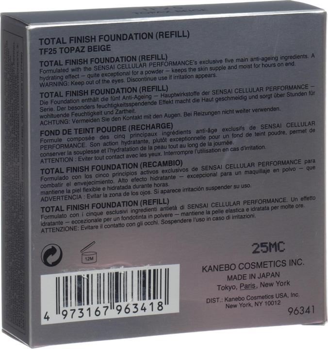 Image du produit Sensai Cellular Performance Total Finish Refill (beige topaze)