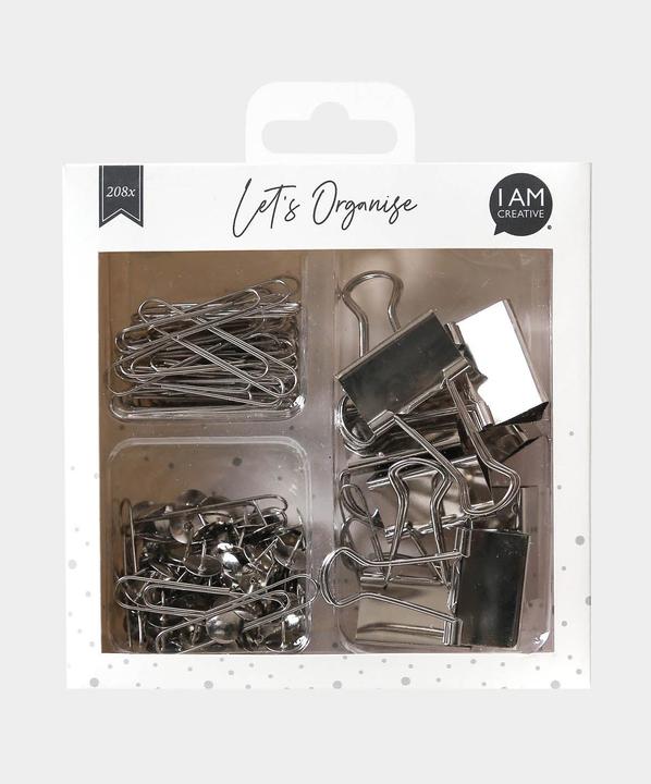 Actual product image I Am Creative File clip clips set, 208 pcs (208 x)