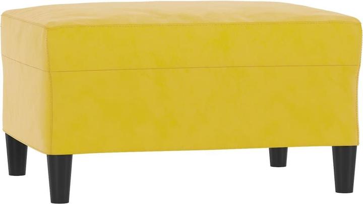 Actual product image VidaXL Sofa set armchair sofa couch living room design sofa 4-piece yellow velvet