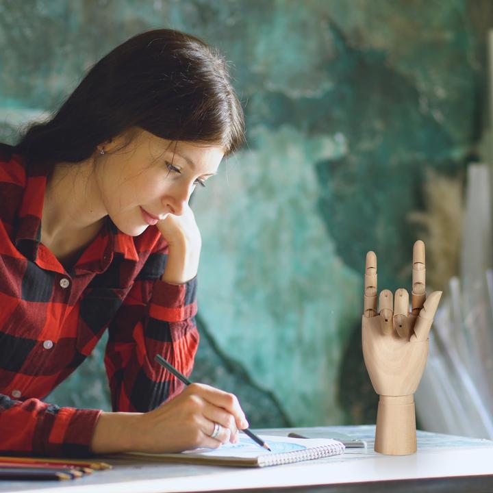 Actual product image Relaxdays Wooden hand