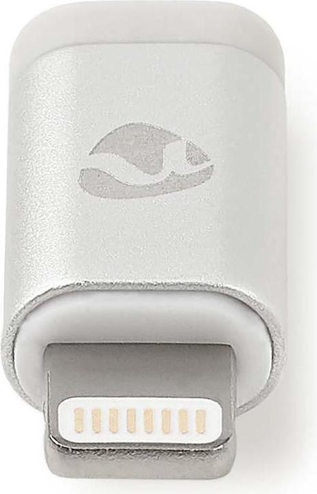 Immagine prodotto Nedis Adattatore Lightning | Apple Lightning 8-pin | Presa USB Micro-B | Placcato oro | Alluminio | (Lightning, USB Micro-B)