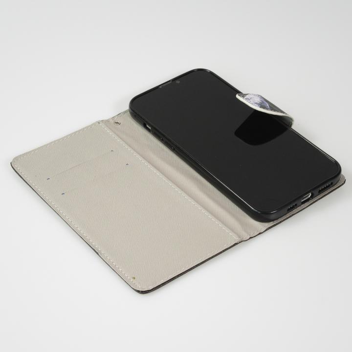 Produktbild PhoneLook Hülle Premium Wallet Flip-Magnetverschluss und Kartenfach Cat Looking at you (Apple iPhone 13)