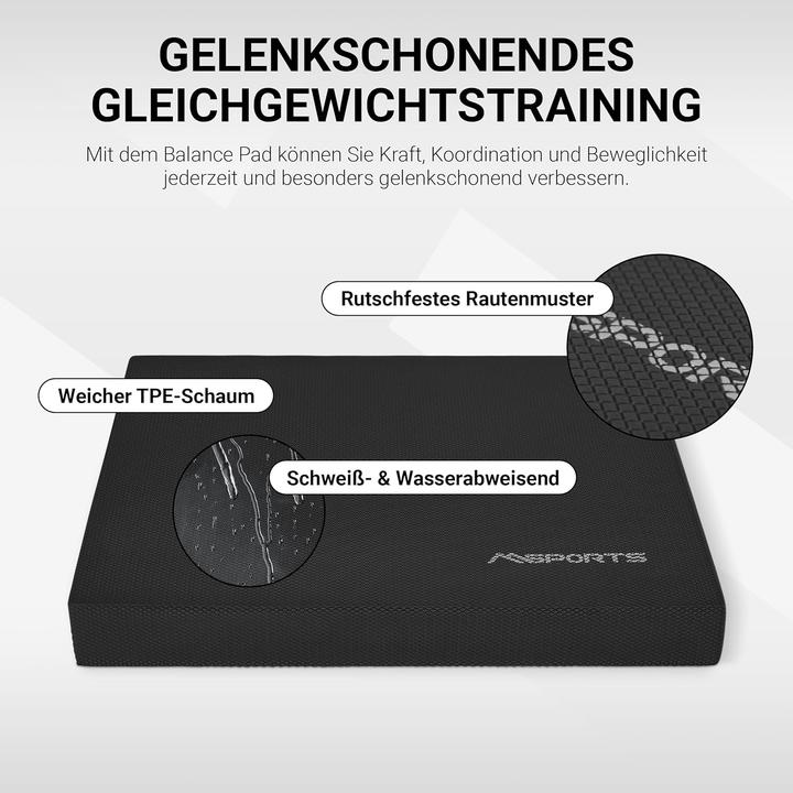 Image du produit Msports Balance Pad mit Übungsposter für Gleichgewichtstraining