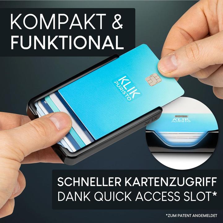 Image du produit Puristo Portefeuille KLIK MINIMAL Slim Carbon 11er