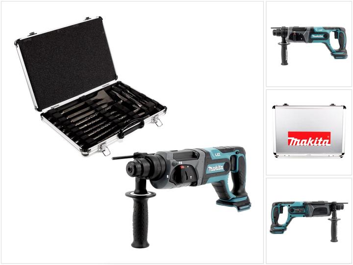 Produktbild Makita DHR 241 Z 18 V Li-Ion Akku Bohrhammer mit SDS-Plus Aufnahme Solo + D-42444 SDS-Plus (Akkubetrieb)