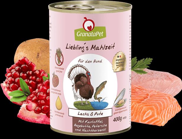 Produktbild Granatapet Lieblingsmahlzeit Lachs und Pute (Adult, 1 Stk., 400 g)