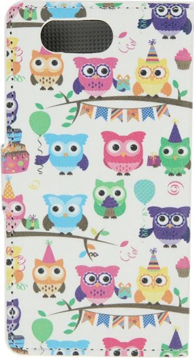 Produktbild König Design Handyhülle Tasche für Handy Sony Xperia Z3 Compact Bunte Eulen Party (Sony Xperia Z3 Compact)