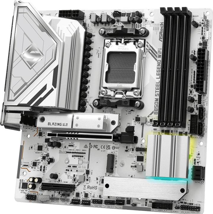 Image du produit AsRock B850M Steel Legend WiFi (AM5, AMD B850, mATX)