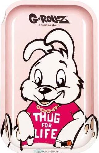 G-Rollz Rolling Tray M Banksy's Thug for Life 175 x 275mm