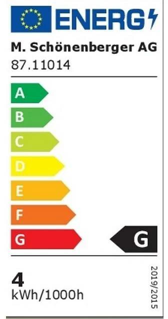 Label énergétique Illurbana Glow Double Hearts debout (E27, 4 W, 300 lm, 1 x, G)