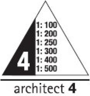 Actual product image Rumold Aluminium triangular ruler 30cm (30 cm)