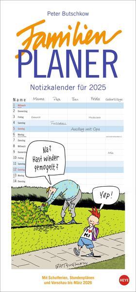 Produktbild Heye Familienplaner (21 x 45 cm, Harter Einband, Deutsch)