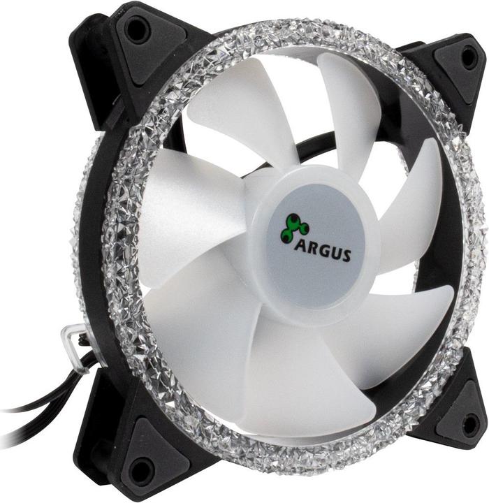 Produktbild Intertech Inter-Tech RS-071 RGB Computergehäuse Ventilator 12 cm Schwarz (120 mm, 1 x)