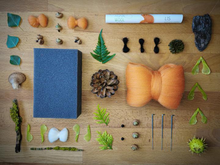 Image du produit Agna Wool Renard - Kit de bricolage en feutre