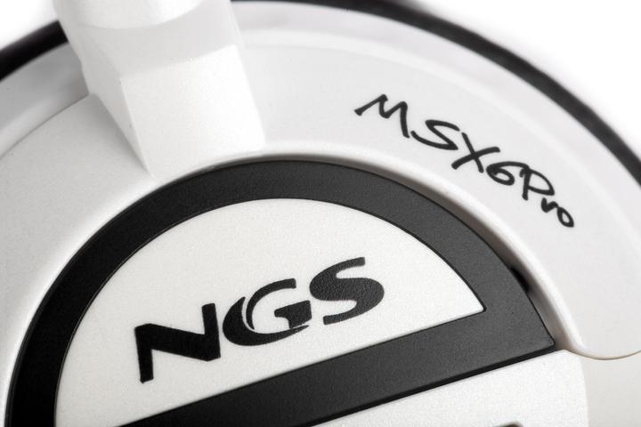 Actual product image NGS MSX6 Pro Headphones Wired Headband Calls/Music White (Cable)