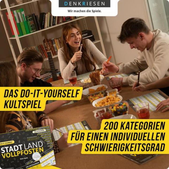 Produktbild Denkriesen Stadt Land Vollpfosten - Do It Yourself-Edition - Dein Spiel (Deutsch)