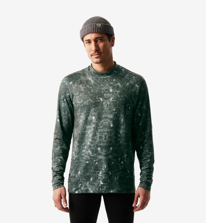 Wedze Skiunterwäsche Funktionsshirt Herren Loose - BL500 khaki/Grafik