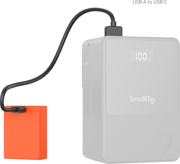 Actual product image SmallRig NP-W126S USB-C Rechargeable Camera Battery (Orange) 5088 (Camera battery)