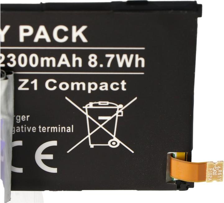 Actual product image AccuCell Akku Sony XPERIA Z1 Compact, 1274-3419.1, 1ICP4/53/88, LIS1529ERPC