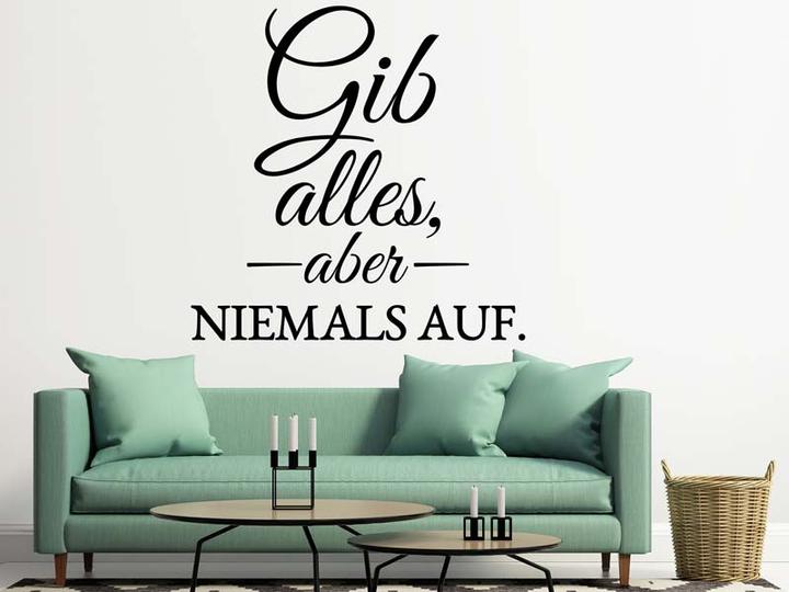 Produktbild Schubiger Wandtattoos Sprüche Gib alles!