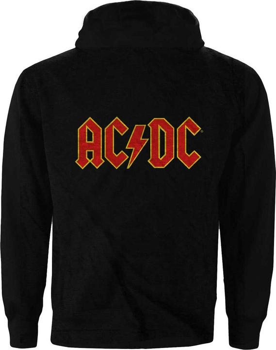 Produktbild AC/DC Hoodie mit durchgehendem Reissverschluss Logo (L)