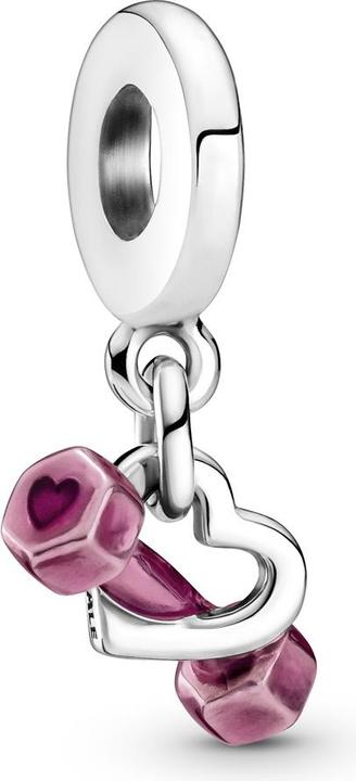 Pandora Hantel & Herz (Silber 925, Emaille)
