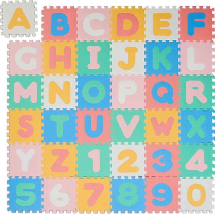 Produktbild Relaxdays 36tlg. Puzzlematte (30 x 30 x 1 cm)