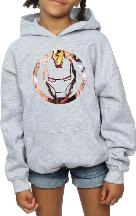 Produktbild Iron Man Montage Symbol Kapuzenpullover Mädchen (152, 158)