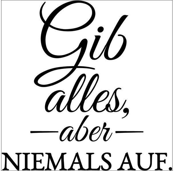 Produktbild Schubiger Wandtattoos Sprüche Gib alles!