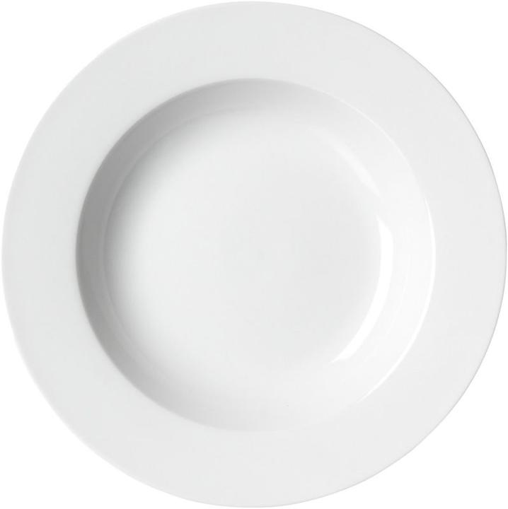 Produktbild Ritzenhoff & Breker Snap by R & B Suppenteller ""BIANCO"", aus Porzellan schlichte Form, spülmaschinenfest, Durchmesser: (6 x, 22 cm)