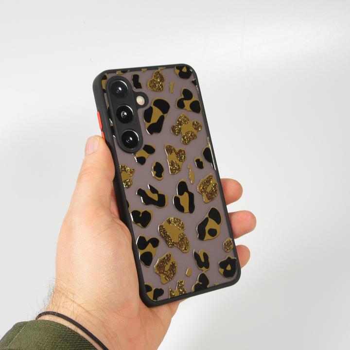 Actual product image PhoneLook Coque Semi Transparent blurry Design Leopard (Samsung Galaxy S24+)