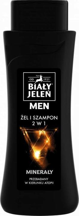 Biały Jeleń White Deer - Hypoallergenic Gel & Shampoo 2in1 for men Minerals 300ml (300 ml)