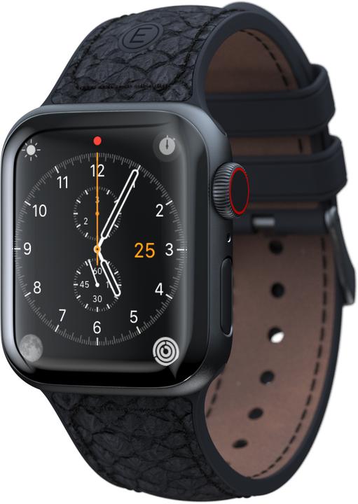 Actual product image Njord Vindur Watch Strap for Apple Watch 44/45mm (45 mm, Vegan Leather, Stainless steel fastener, Salmon leather)