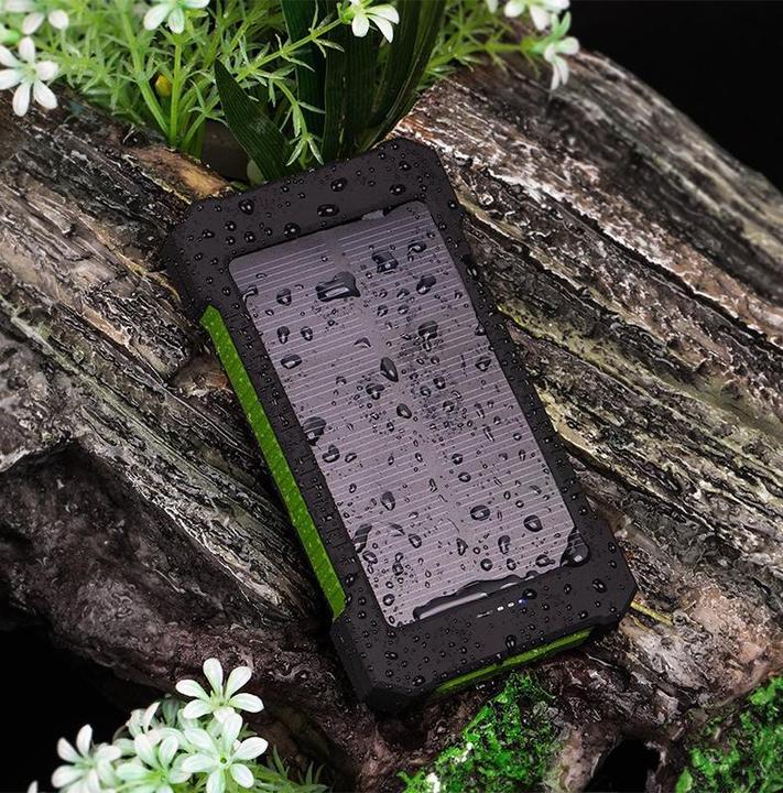 Immagine prodotto PhoneLook Batteria esterna da 10000mAh Power Bank con pannello solare e LED (10 W)