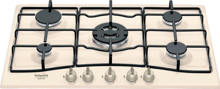 Actual product image Hotpoint PCN 750 T (OW) R /HA Ivory Built-in 75 cm Gas 5 Cooker(s)