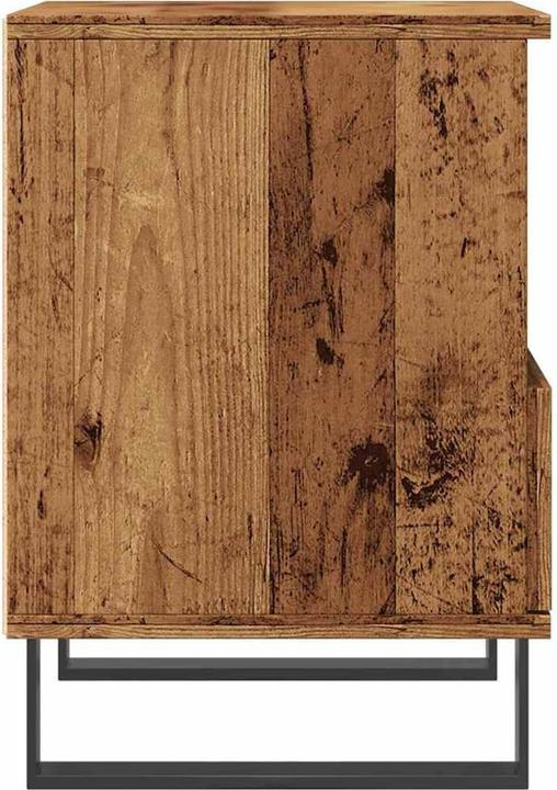 Produktbild VidaXL Nachttisch Stauraum Nachtschrank Nachtkommode Nachtkonsole Altholz-Optik (40 x 35 x 50 cm)