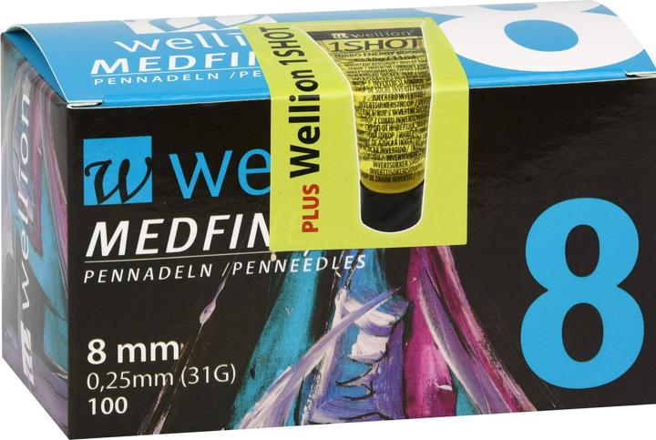 Produktbild Wellion Medfine Plus Pennadeln 8mm (Pen Nadeln + Einmalkanülen)