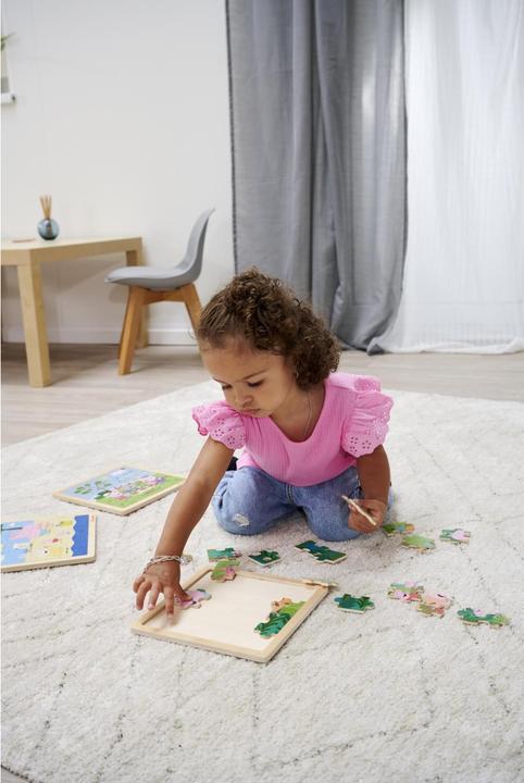 Actual product image Eichhorn Peppa Pig, inlay puzzle, 3 assorted. (20 pieces)